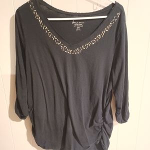Lane Bryant 18/20 black shirt with sequins